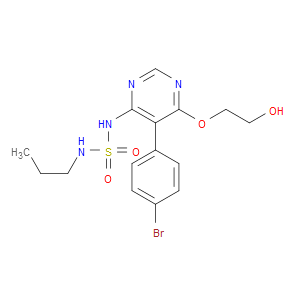 N-(5-(4-BROMOPHENYL)-6-(2-HYDROXYETHOXY)PYRIMIDIN-4-YL)PROPANE-1-SULFAMIDE