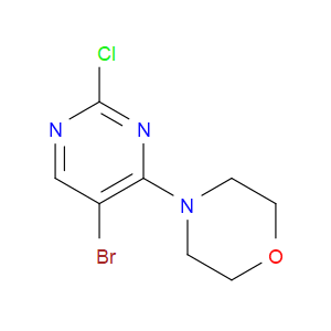 5-BROMO-2-CHLORO-4-MORPHOLINOPYRIMIDINE - Click Image to Close