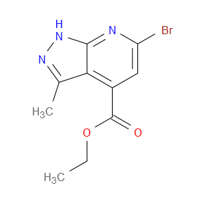 ETHYL 6-BROMO-3-METHYL-1H-PYRAZOLO[3,4-B]PYRIDINE-4-CARBOXYLATE - Click Image to Close