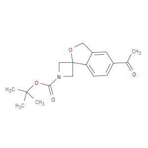 TERT-BUTYL 5'-ACETYL-3'H-SPIRO[AZETIDINE-3,1'-ISOBENZOFURAN]-1-CARBOXYLATE