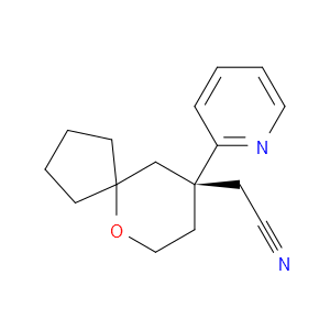 (R)-2-(9-(PYRIDIN-2-YL)-6-OXASPIRO[4.5]DECAN-9-YL)ACETONITRILE - Click Image to Close