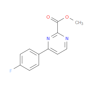 METHYL 4-(4-FLUOROPHENYL)PYRIMIDINE-2-CARBOXYLATE