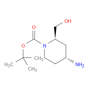 TERT-BUTYL (2S,4S)-REL-4-AMINO-2-(HYDROXYMETHYL)PIPERIDINE-1-CARBOXYLATE - Click Image to Close
