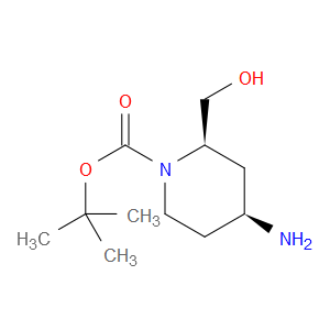 TERT-BUTYL (2S,4R)-REL-4-AMINO-2-(HYDROXYMETHYL)PIPERIDINE-1-CARBOXYLATE - Click Image to Close