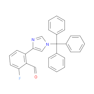 2-FLUORO-6-(1-TRITYL-1H-IMIDAZOL-4-YL)BENZALDEHYDE