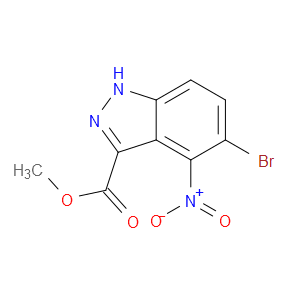 METHYL 5-BROMO-4-NITRO-1H-INDAZOLE-3-CARBOXYLATE - Click Image to Close