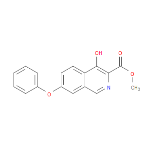 METHYL 4-HYDROXY-7-PHENOXYISOQUINOLINE-3-CARBOXYLATE - Click Image to Close