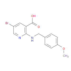 5-BROMO-2-((4-METHOXYBENZYL)AMINO)NICOTINIC ACID