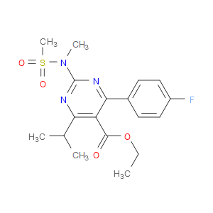 ETHYL 4-(4-FLUOROPHENYL)-6-ISOPROPYL-2-(N-METHYLMETHYLSULFONAMIDO)PYRIMIDINE-5-CARBOXYLATE