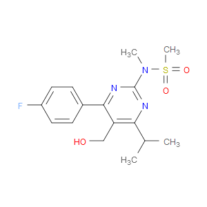 4-(4-FLUOROPHENYL)-6-ISOPROPYL-2-[(N-METHYL-N-METHYLSULFONYL)AMINO]PYRIMIDINE-5-YL-METHANOL