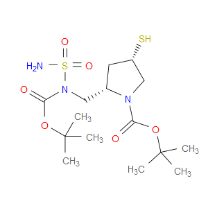 (2S,4S)-1-T-BUTOXYCARBONYL-2-(N-T-BUTOXYCARBONYL-N-SULFAMOYLAMINO)METHYL-4-MERCAPTO-PYRROLIDINE