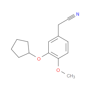 3-(CYCLOPENTYLOXY)-4-METHOXYPHENYLACETONITRILE - Click Image to Close