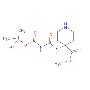 METHYL 4-(3-(TERT-BUTOXYCARBONYL)UREIDO)PIPERIDINE-4-CARBOXYLATE - Click Image to Close
