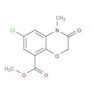 METHYL 6-CHLORO-4-METHYL-3-OXO-3,4-DIHYDRO-2H-BENZO[B][1,4]OXAZINE-8-CARBOXYLATE