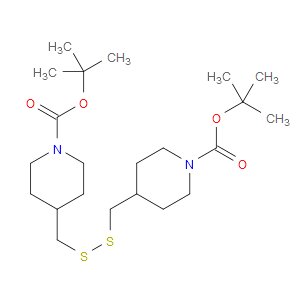 DI-TERT-BUTYL 4,4'-(DISULFANEDIYLBIS(METHYLENE))BIS(PIPERIDINE-1-CARBOXYLATE)