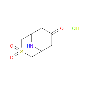3-THIA-9-AZABICYCLO[3.3.1]NONAN-7-ONE 3,3-DIOXIDE HYDROCHLORIDE