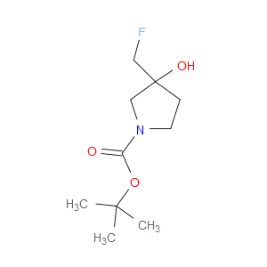 TERT-BUTYL 3-(FLUOROMETHYL)-3-HYDROXYPYRROLIDINE-1-CARBOXYLATE - Click Image to Close
