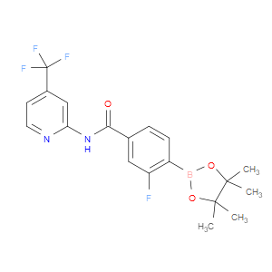 3-FLUORO-4-(4,4,5,5-TETRAMETHYL-1,3,2-DIOXABOROLAN-2-YL)-N-(4-(TRIFLUOROMETHYL)PYRIDIN-2-YL)BENZAMIDE