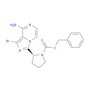 BENZYL (2S)-2-(8-AMINO-1-BROMOIMIDAZO[1,5-A]PYRAZIN-3-YL)PYRROLIDINE-1-CARBOXYLATE - Click Image to Close