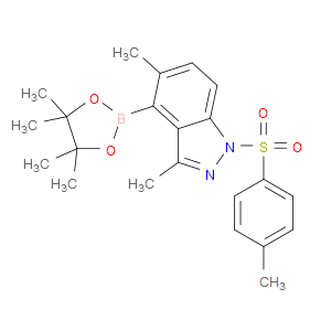 3,5-DIMETHYL-4-(4,4,5,5-TETRAMETHYL-1,3,2-DIOXABOROLAN-2-YL)-1-TOSYL-1H-INDAZOLE