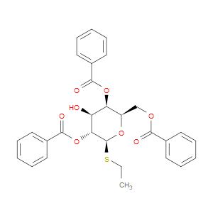 (2R,3R,4S,5R,6S)-2-((BENZOYLOXY)METHYL)-6-(ETHYLTHIO)-4-HYDROXYTETRAHYDRO-2H-PYRAN-3,5-DIYL DIBENZOATE