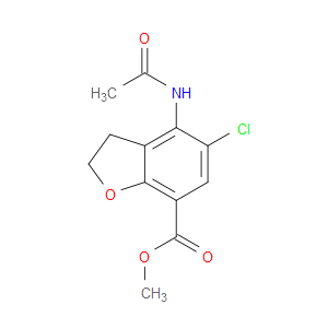 METHYL 4-ACETAMIDO-5-CHLORO-2,3-DIHYDROBENZOFURAN-7-CARBOXYLATE - Click Image to Close
