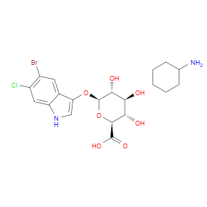 5-BROMO-6-CHLORO-3-INDOLYL BETA-D-GLUCURONIDE CYCLOHEXYLAMMONIUM SALT