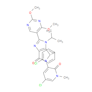 (S)-5-(5-CHLORO-1-METHYL-2-OXO-1,2-DIHYDROPYRIDIN-3-YL)-6-(4-CHLOROPHENYL)-2-(2,4-DIMETHOXYPYRIMIDIN-5-YL)-1-ISOPROPYL-5,6-DIHYDROPYRROLO[3,4-D]IMIDAZOL-4(1H)-ONE