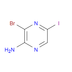 3-BROMO-5-IODOPYRAZIN-2-AMINE