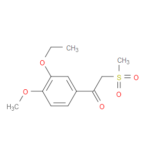 1-(3-ETHOXY-4-METHOXYPHENYL)-2-(METHYLSULFONYL)ETHANONE