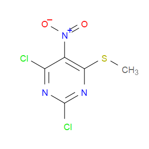 2,4-DICHLORO-6-(METHYLTHIO)-5-NITROPYRIMIDINE