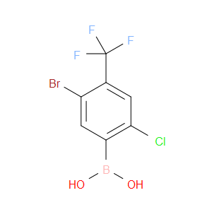 (5-BROMO-2-CHLORO-4-(TRIFLUOROMETHYL)PHENYL)BORONIC ACID