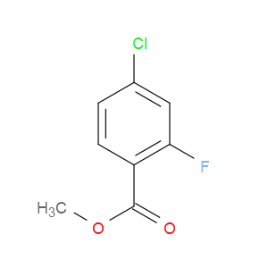 METHYL 4-CHLORO-2-FLUOROBENZOATE - Click Image to Close