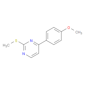 4-(4-METHOXYPHENYL)-2-(METHYLTHIO)PYRIMIDINE