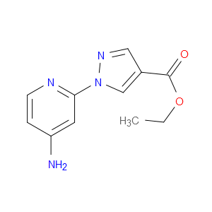 ETHYL 1-(4-AMINOPYRIDIN-2-YL)-1H-PYRAZOLE-4-CARBOXYLATE