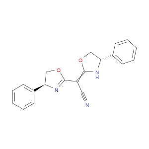 (4S)-(+)-PHENYL-ALPHA-[(4S)-PHENYLOXAZOLIDIN-2-YLIDENE]-2-OXAZOLINE-2-ACETONITRILE