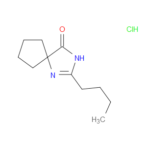 2-BUTYL-1,3-DIAZASPIRO[4.4]NON-1-EN-4-ONE HYDROCHLORIDE