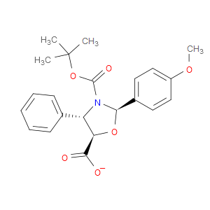 (2R,4S,5R)-3-(TERT-BUTOXYCARBONYL)-2-(4-METHOXYPHENYL)-4-PHENYLOXAZOLIDINE-5-CARBOXYLIC ACID