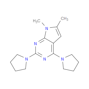 6,7-DIMETHYL-2,4-DI(PYRROLIDIN-1-YL)-7H-PYRROLO[2,3-D]PYRIMIDINE
