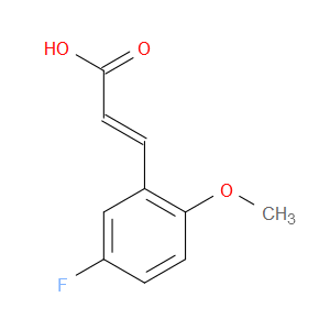 5-FLUORO-2-METHOXYCINNAMIC ACID - Click Image to Close