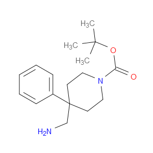 TERT-BUTYL 4-(AMINOMETHYL)-4-PHENYLPIPERIDINE-1-CARBOXYLATE - Click Image to Close