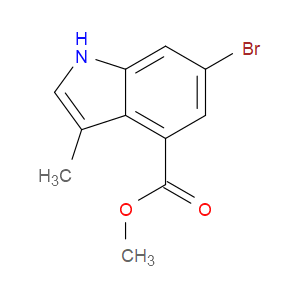 METHYL 6-BROMO-3-METHYL-1H-INDOLE-4-CARBOXYLATE - Click Image to Close