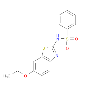 N-(6-ETHOXY-2-BENZOTHIAZOLYL)BENZENESULFONAMIDE