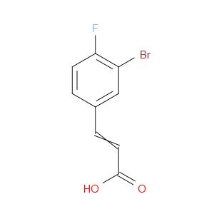 3-BROMO-4-FLUOROCINNAMIC ACID - Click Image to Close
