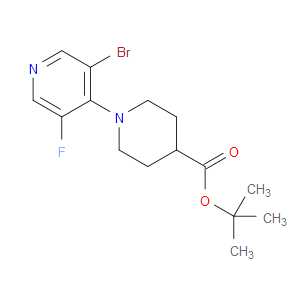 TERT-BUTYL 1-(3-BROMO-5-FLUOROPYRIDIN-4-YL)PIPERIDINE-4-CARBOXYLATE