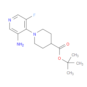 TERT-BUTYL 1-(3-AMINO-5-FLUOROPYRIDIN-4-YL)PIPERIDINE-4-CARBOXYLATE - Click Image to Close