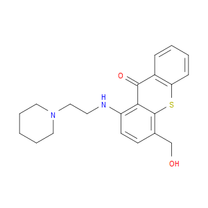 9H-THIOXANTHEN-9-ONE, 4-(HYDROXYMETHYL)-1-[[2-(1-PIPERIDINYL)ETHYL]AMINO]- - Click Image to Close
