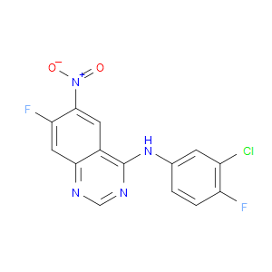 N-(3-CHLORO-4-FLUOROPHENYL)-7-FLUORO-6-NITROQUINAZOLIN-4-AMINE
