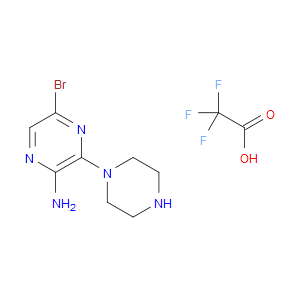 5-BROMO-3-(PIPERAZIN-1-YL)PYRAZIN-2-AMINE 2,2,2-TRIFLUOROACETATE - Click Image to Close
