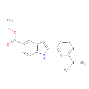 ETHYL 2-(2-(DIMETHYLAMINO)PYRIMIDIN-4-YL)-1H-INDOLE-5-CARBOXYLATE